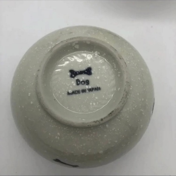 3 for $9 | NWOT T.J. Maxx Black White Pebbled Texture Ceramic Dog Food Bowls - Picture 7 of 10